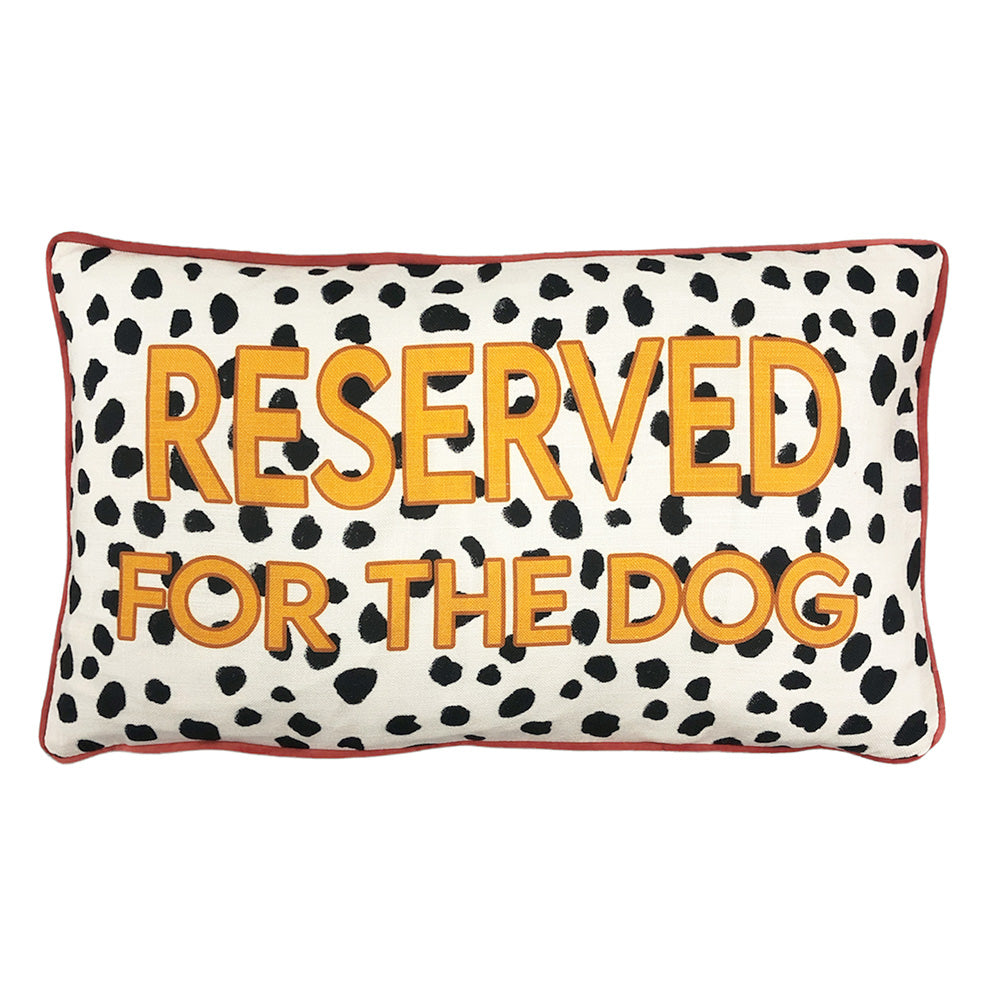 Woofers Multi Reserved For The Dog Cushion Vegan Haven