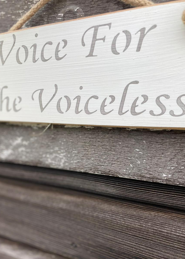 Voice For The Voiceless - Vegan Plaque