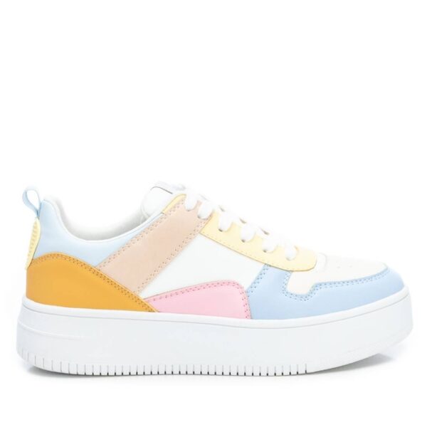 Multi Pastel Laceup Trainer Footwear Vegan Haven