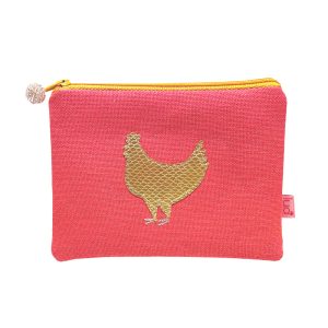 Coral Gold Chicken Purse