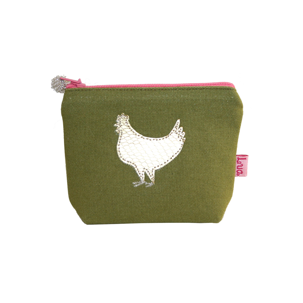 Olive Gold Chicken Mini Purse | Fabric Bags | Vegan Haven