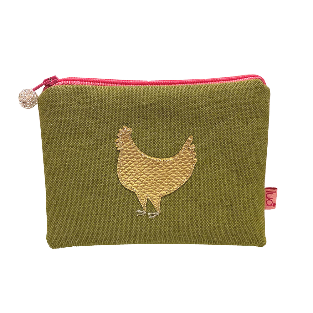 Olive Gold Chicken Purse | Fabric Bags | Vegan Haven