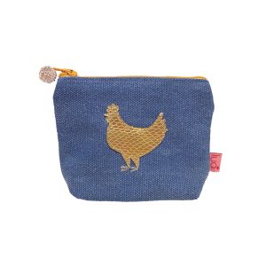 Petrol Gold Chicken Mini Purse