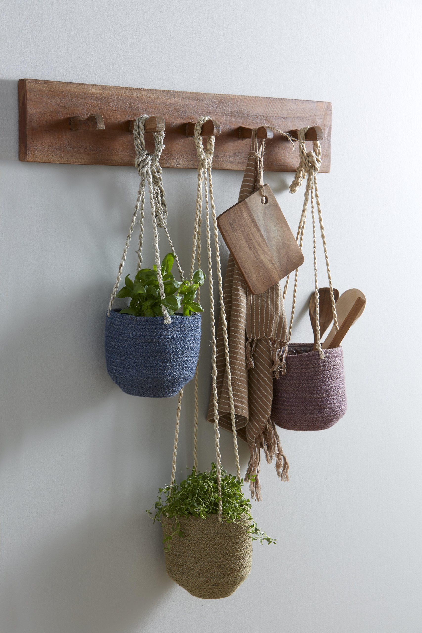 Blue Melange Hanging Belle Pot