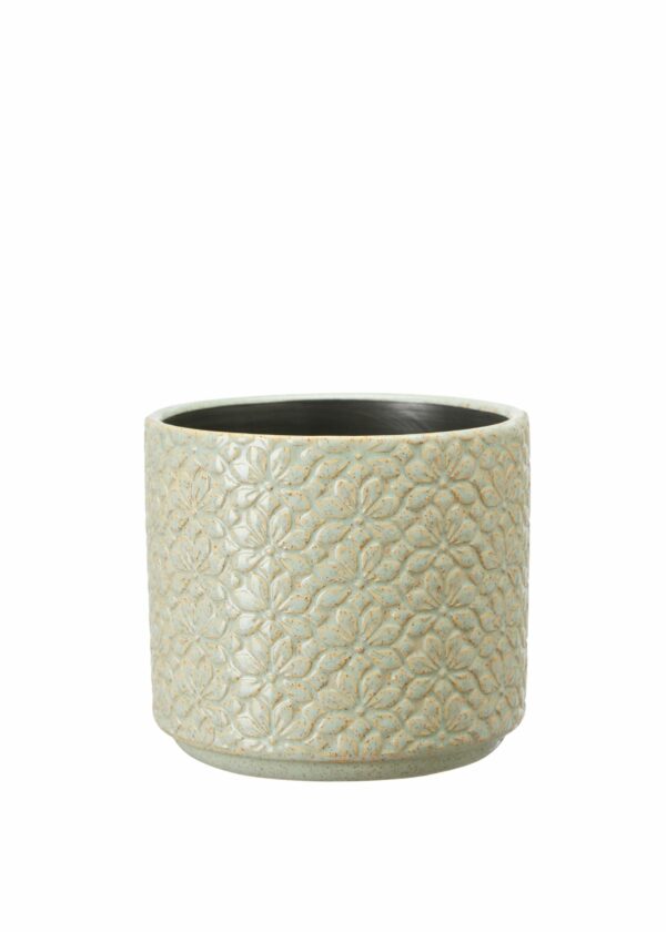 Light Green Small Floral Lydia Pot