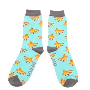 Mr Heron Aqua Goldfish Socks