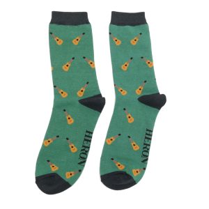 Mr Heron Green Acoustic Guitar Socks