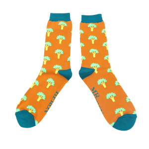 Mr Heron Mustard Broccoli Socks