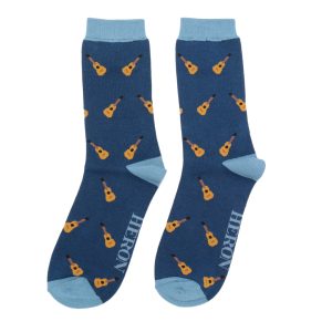 Mr Heron Navy Acoustic Guitar Socks