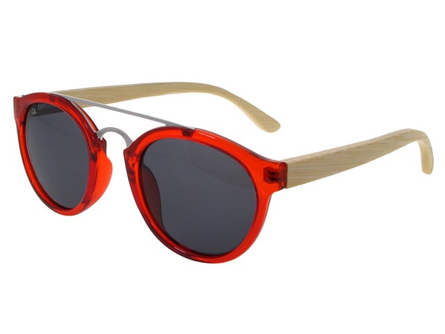 Red & Bamboo Tokyo Polarised Sunglasses