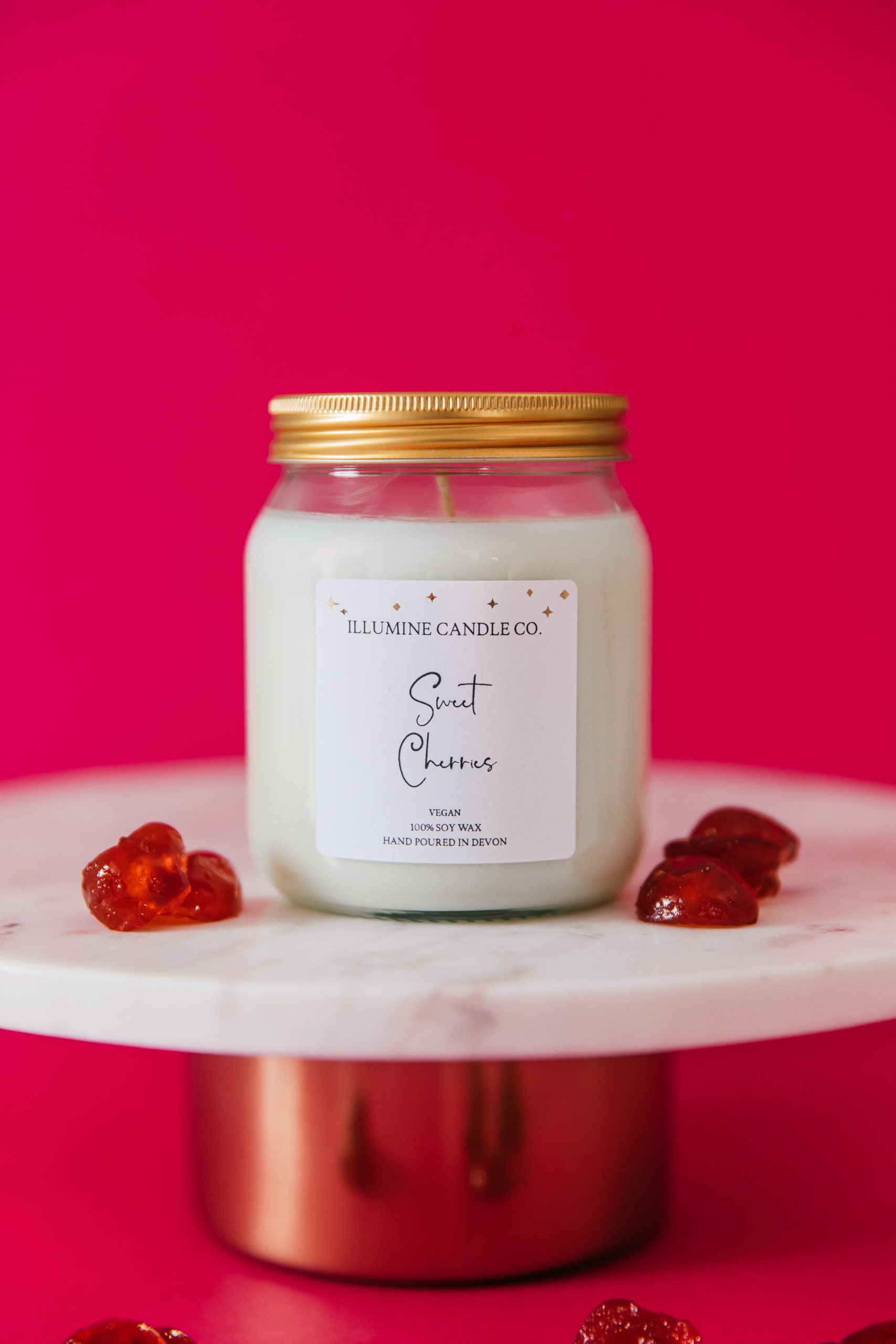 Sweet Cherries Soy Wax Candle Fragrance Vegan Haven