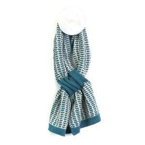 Dark Teal Pull Through Scarf