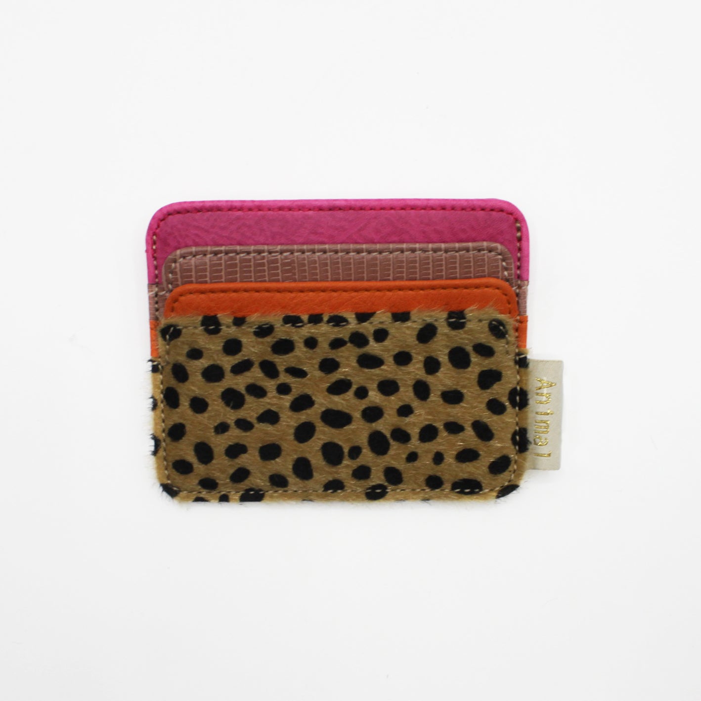 Animal Cheetah Card Holder Vegan Leather Vegan Haven