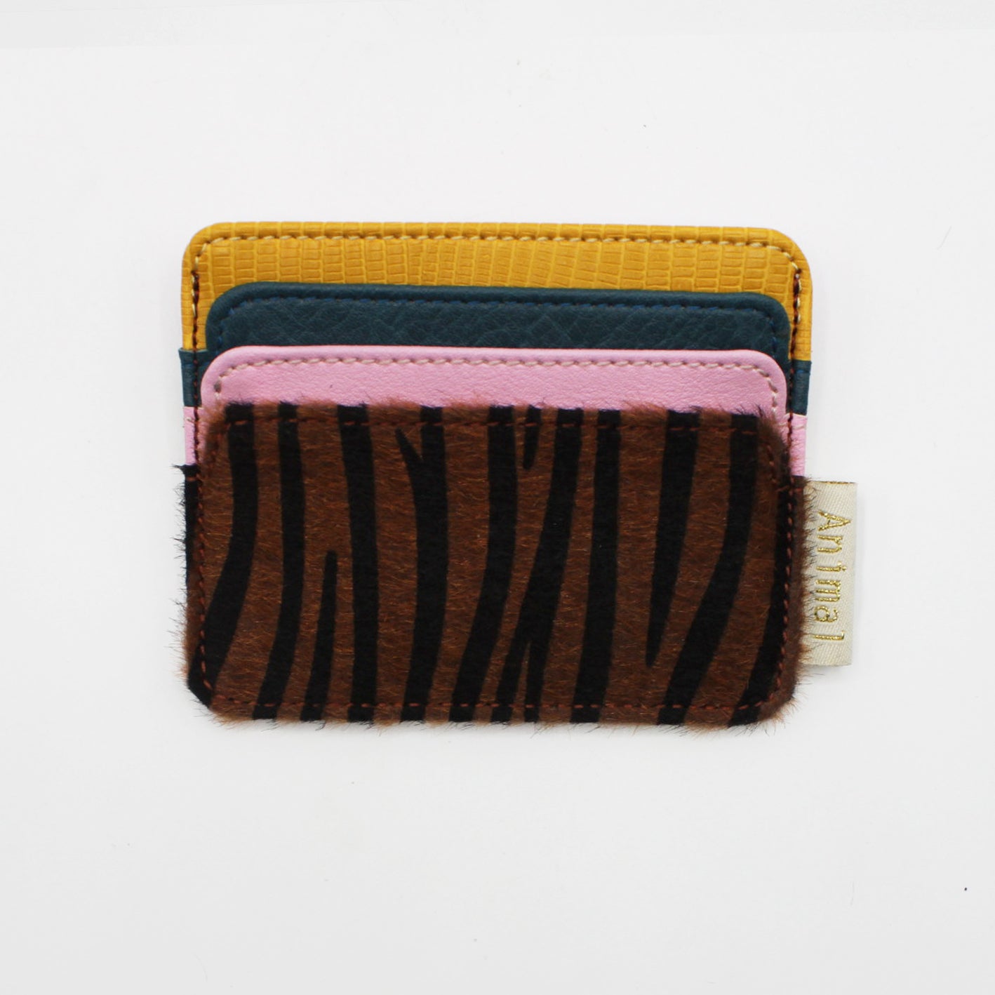 Animal Tiger Print Card Holder Vegan Leather Vegan Haven