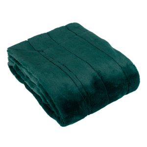 Chester Faux Fur Emerald Throw