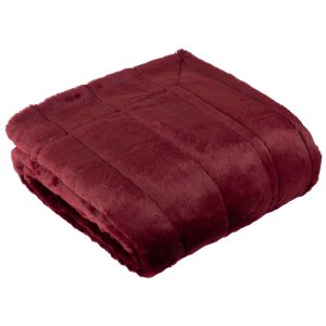 Chester Faux Fur Ruby Throw