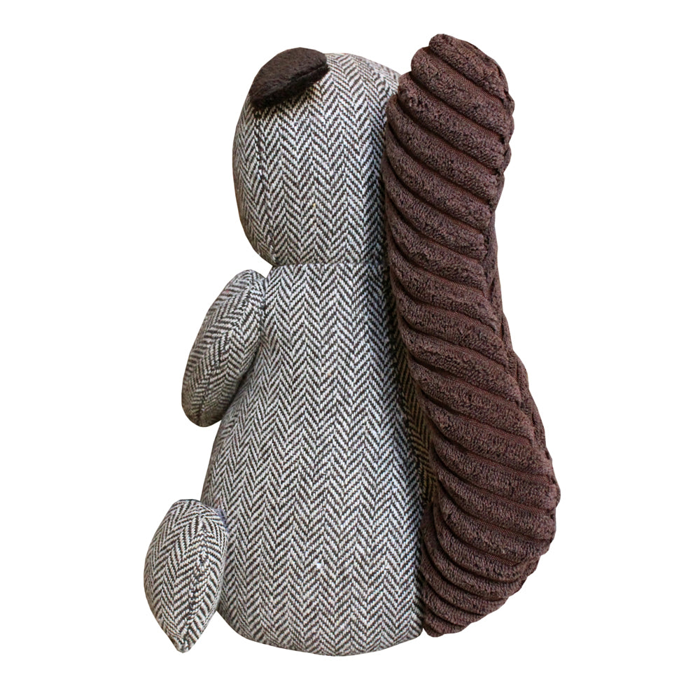 Brown Squirrel Herringbone Door Stop