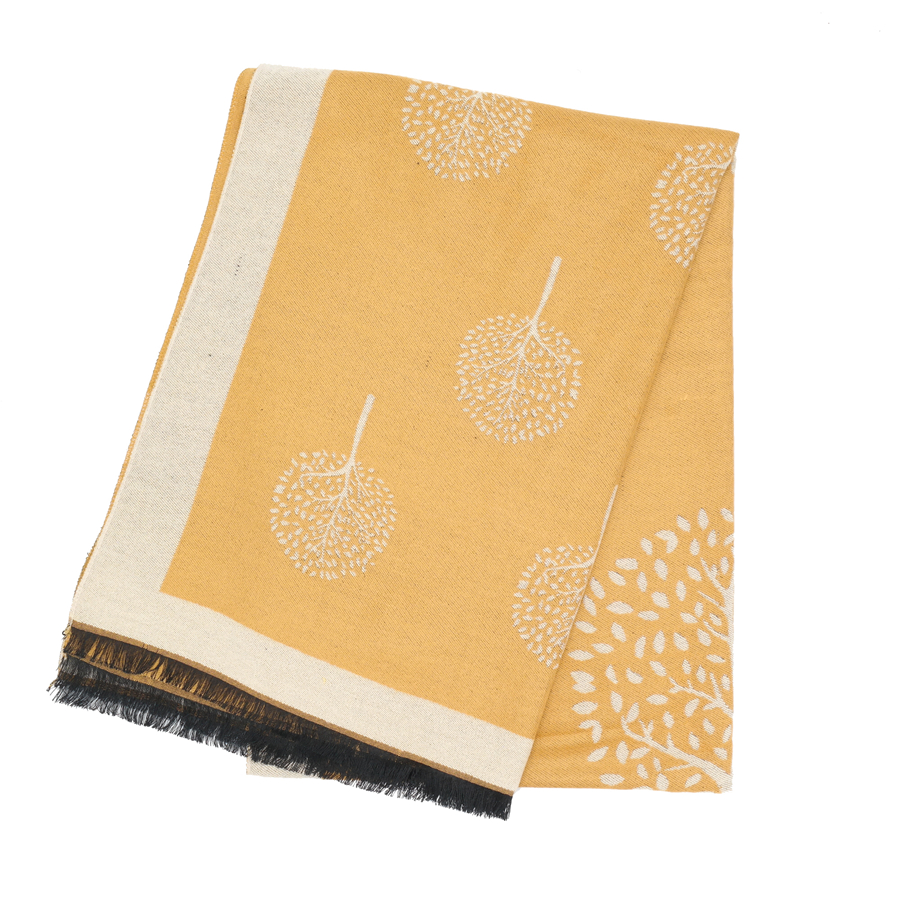 Terry Tree Yellow Scarf