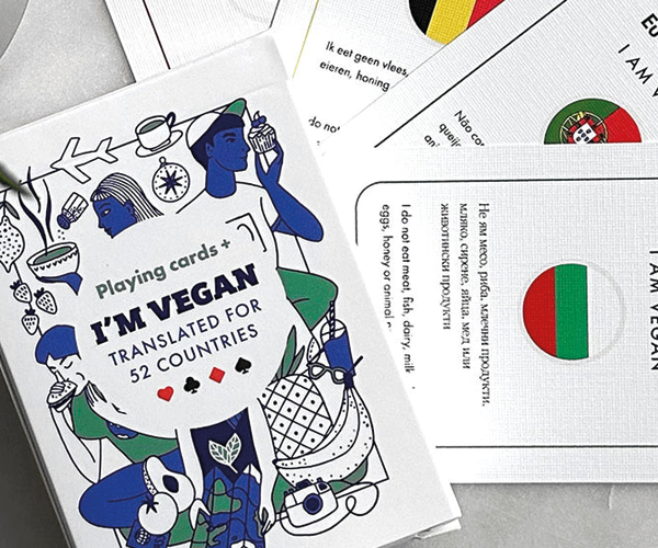 Vegan Travel Playing Cards