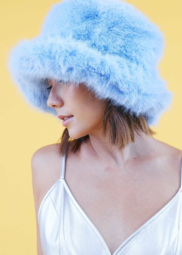 Blue Eco Bamboo Bucket Hat