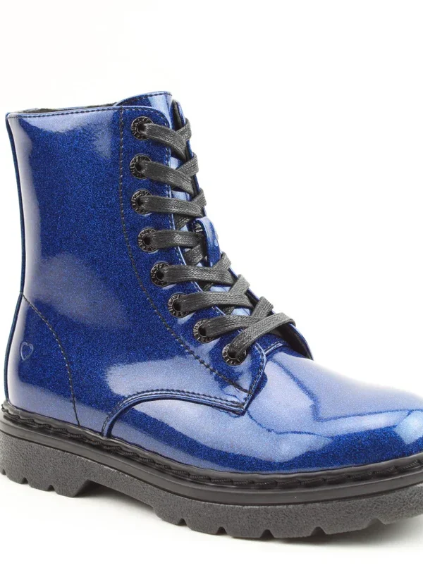 BLUE GLITTER BOOT
