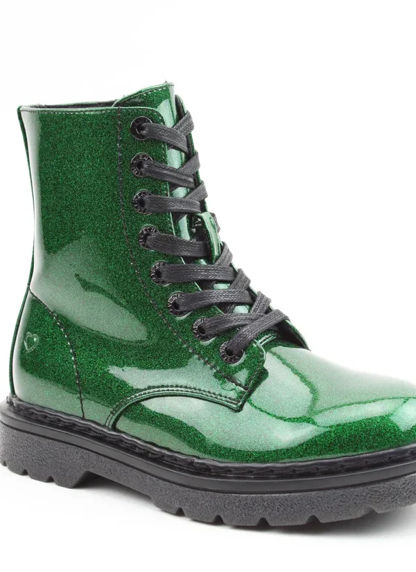 GREEN GLITTER BOOT